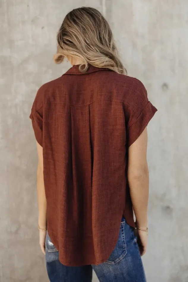 Bohme Tops Kylar Collared Top In Burgundy 8211 FINAL SALE Burgundy 8211 Women Bohme Tops Kylar Collared Top In Burgundy 8211 FINAL SALE Burgundy 8211 Women