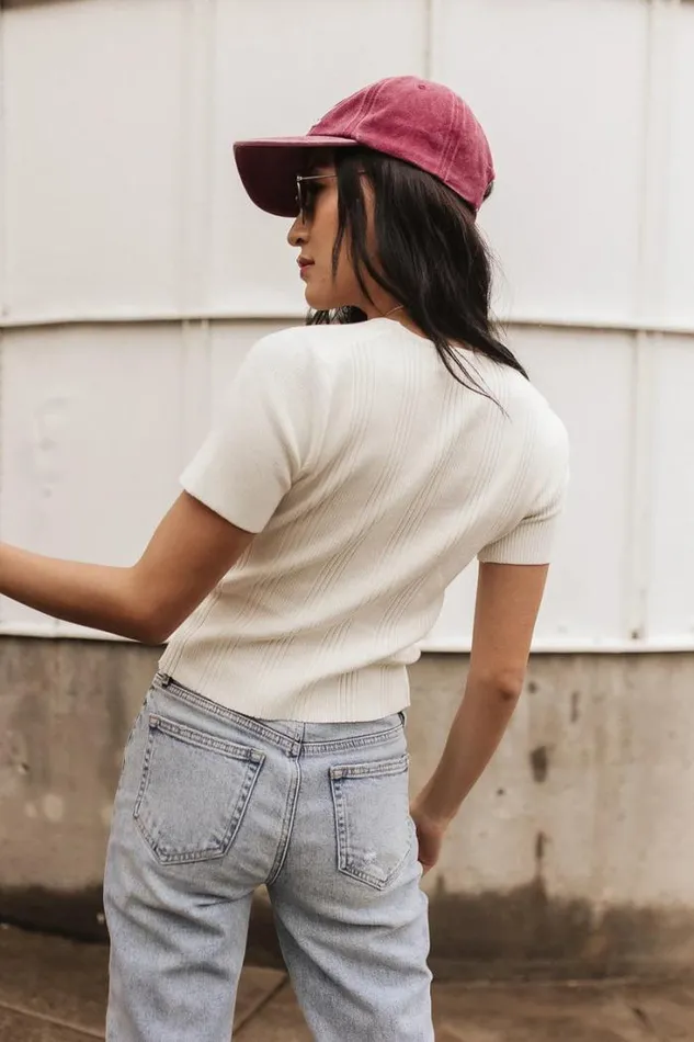 Bohme Tops Kyra Sweater Top 8211 FINAL SALE Ivory 8211 Women Bohme Tops Kyra Sweater Top 8211 FINAL SALE Ivory 8211 Women