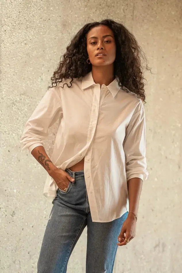 Bohme Tops Lesia Button Up 8211 FINAL SALE White 8211 Women Bohme Tops Lesia Button Up 8211 FINAL SALE White 8211 Women