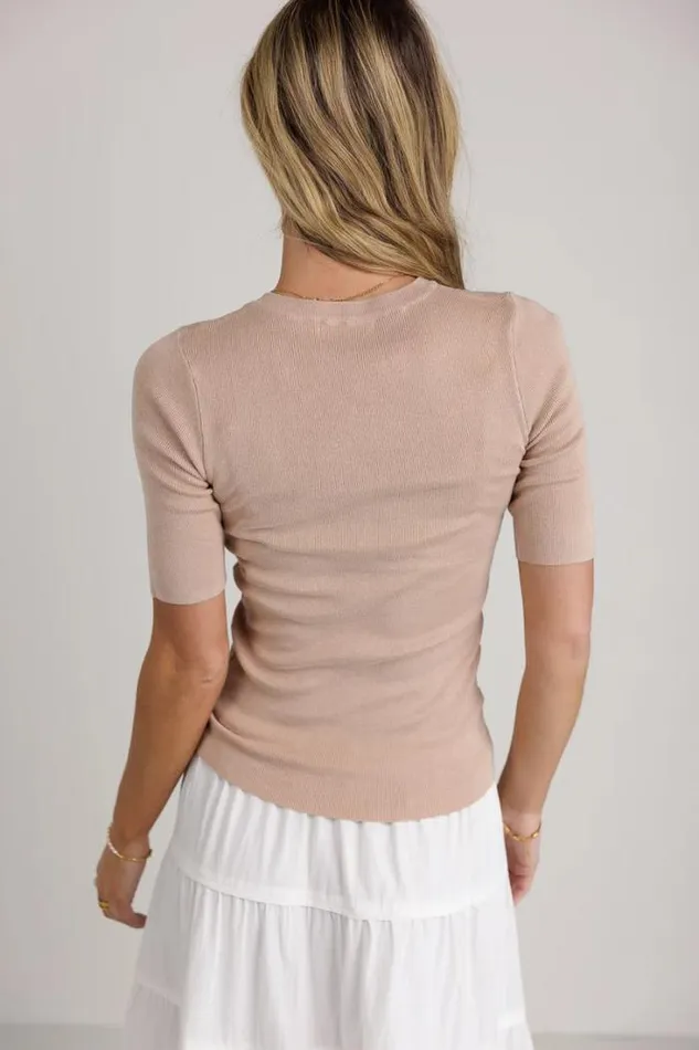Bohme Tops Lorie Sweater Top In Taupe Taupe 8211 Women Bohme Tops Lorie Sweater Top In Taupe Taupe 8211 Women