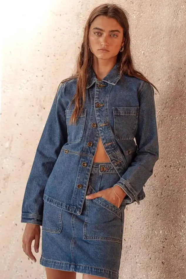Bohme Tops Phoenix Denim Jacket Medium Wash 8211 Women Bohme Tops Phoenix Denim Jacket Medium Wash 8211 Women