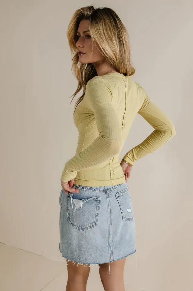 Bohme Tops Remi VNeck Top In Lime Lime 8211 Women Bohme Tops Remi VNeck Top In Lime Lime 8211 Women