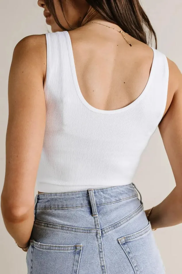 Bohme Tops Safiya Cropped Tank In White White 8211 Women Bohme Tops Safiya Cropped Tank In White White 8211 Women