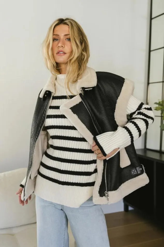 Bohme Tops Taylor Striped Sweater Ivory 8211 Women Bohme Tops Taylor Striped Sweater Ivory 8211 Women