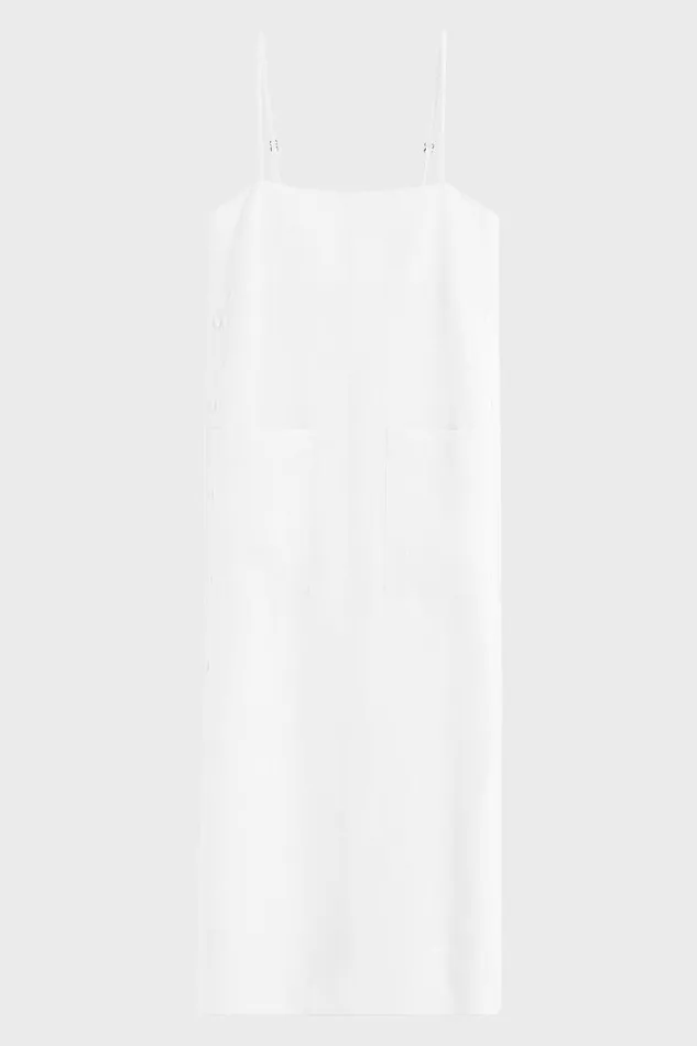 BONDI BORN Dresses Leiden Side Button Cami Dress 8211 White 8211 Women BONDI BORN Dresses Leiden Side Button Cami Dress 8211 White 8211 Women