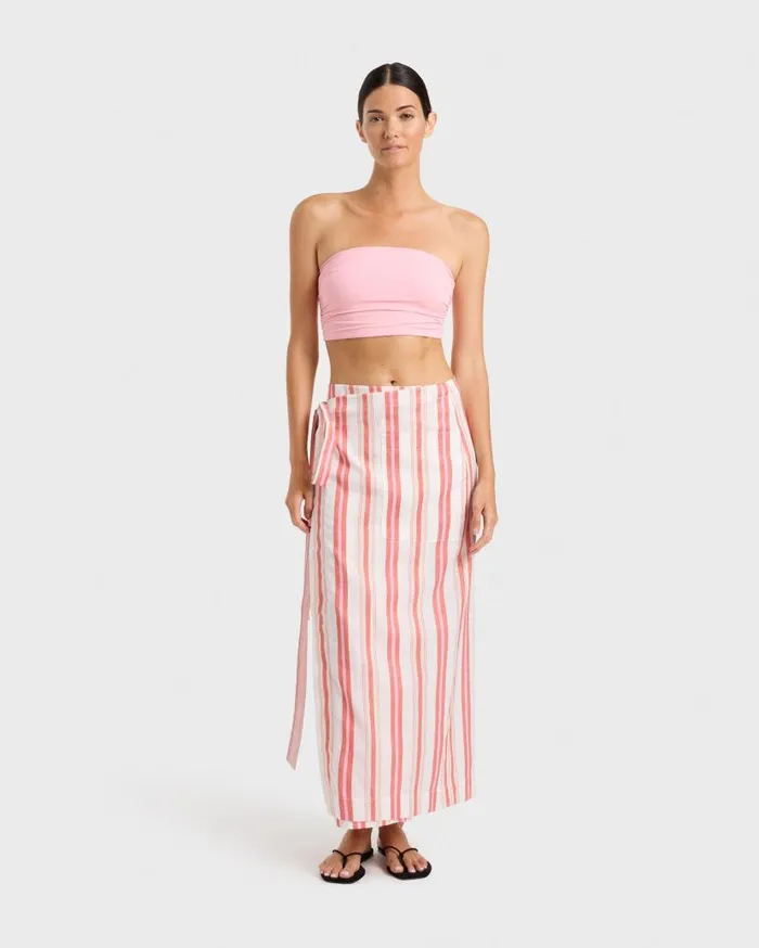 BONDI BORN Matching Separates Arezzo Wrap Skirt 8211 Watermelon 8211 Women