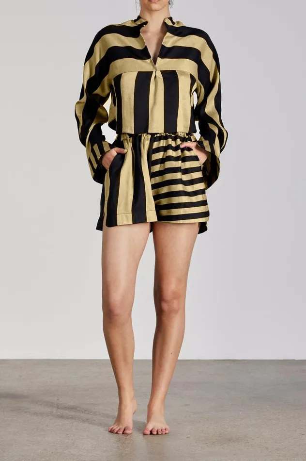 BONDI BORN Matching Separates Ios Short 8211 Apple Stripe 8211 Women