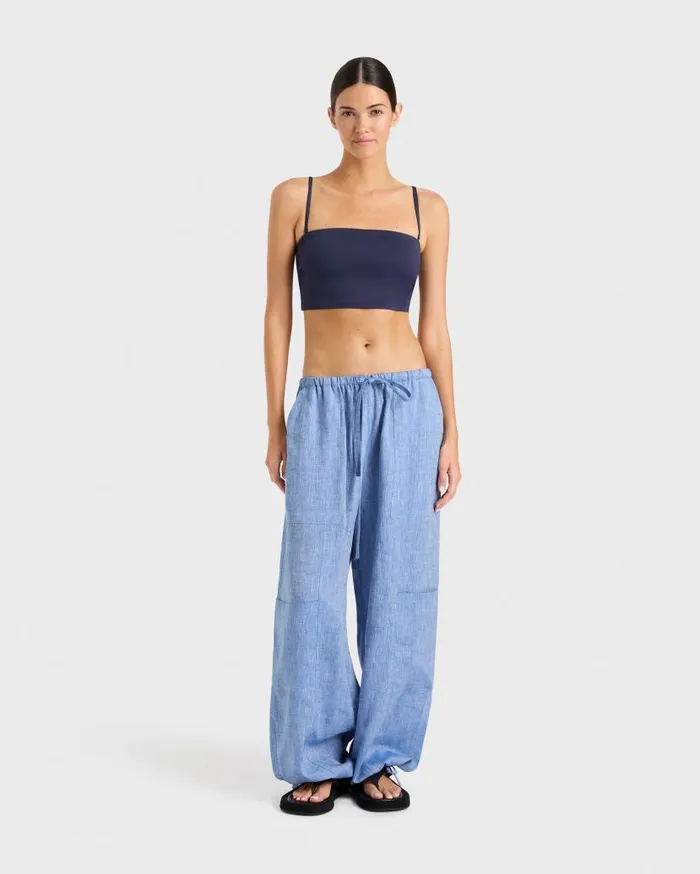 BONDI BORN Matching Separates Leiden Cargo Pant 8211 Denim 8211 Women