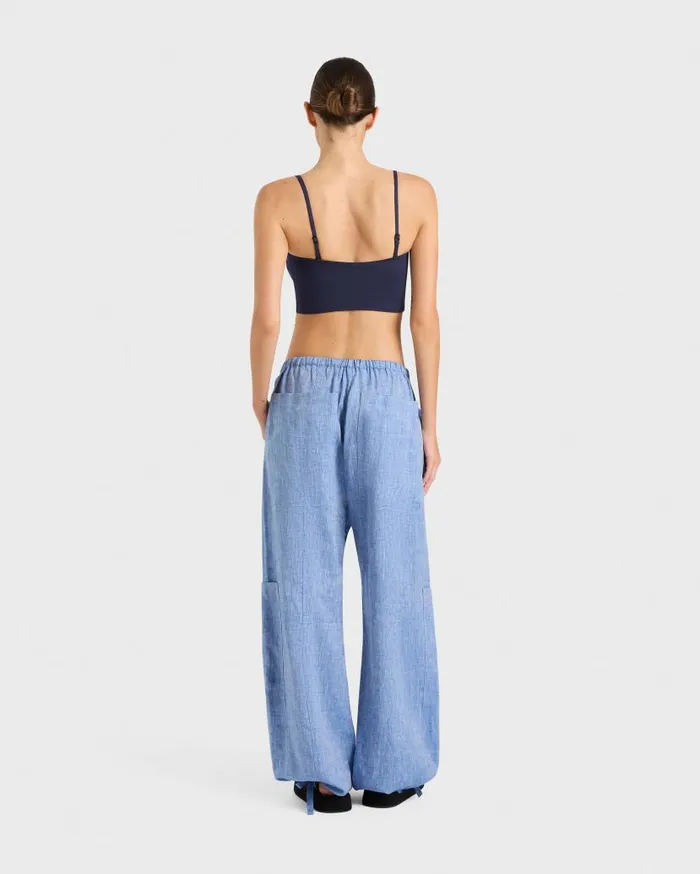 BONDI BORN Matching Separates Leiden Cargo Pant 8211 Denim 8211 Women