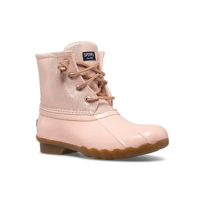 Boots Kids Sperry Big Kid039s Saltwater Sparkle Duck Boot Blush Shimmer Boots Kids Sperry Big Kid039s Saltwater Sparkle Duck Boot Blush Shimmer