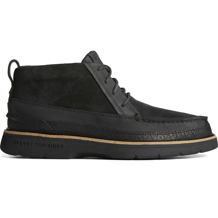 Boots Men Sperry Authentic Original PLUSHWAVE Lug Chukka Boot Black