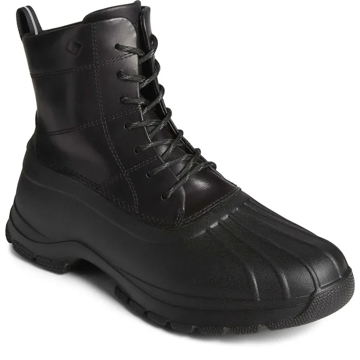 Boots Men Sperry Duck Float Lace Up Boot Black Boots Men Sperry Duck Float Lace Up Boot Black