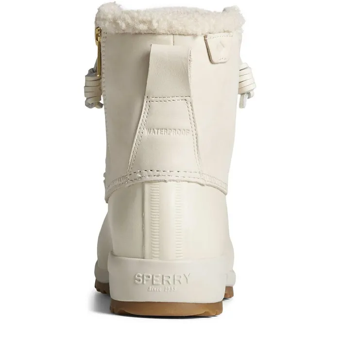 Boots Women Sperry Maritime Repel Teddy Trim Snow Boot Ivory Boots Women Sperry Maritime Repel Teddy Trim Snow Boot Ivory
