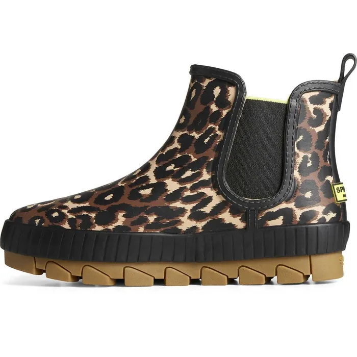 Boots Women Sperry Torrent Leopard Chelsea Waterproof Rain Boot Black Boots Women Sperry Torrent Leopard Chelsea Waterproof Rain Boot Black