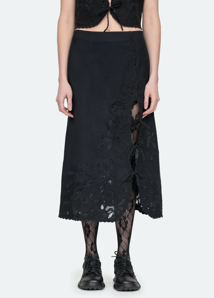 Bottoms Women Sea New York Baylin Skirt Black