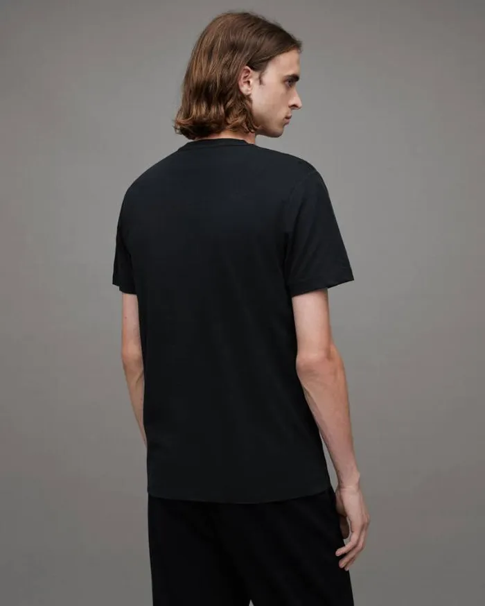 Brace Brushed Cotton TShirts 3 Pack Black Men AllSaints TShirts