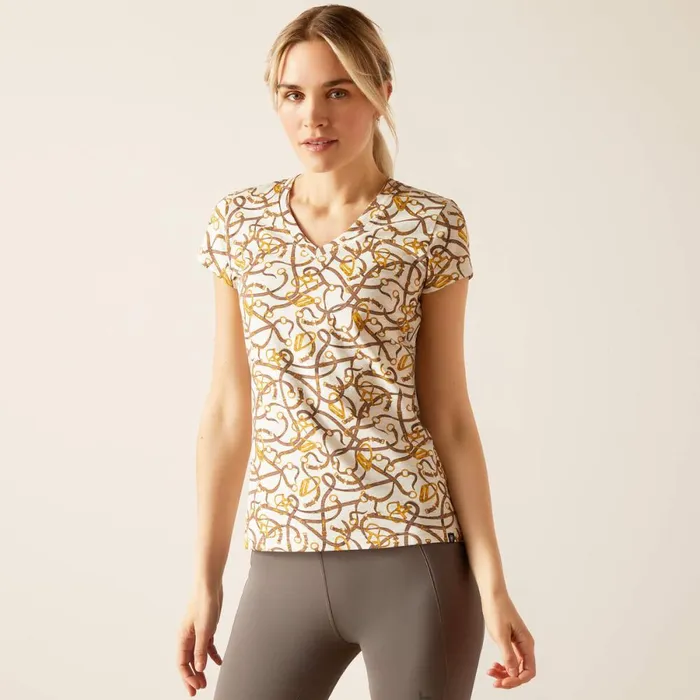 Bridle TShirt Light Heather Grey Women Ariat TShirts and Tops