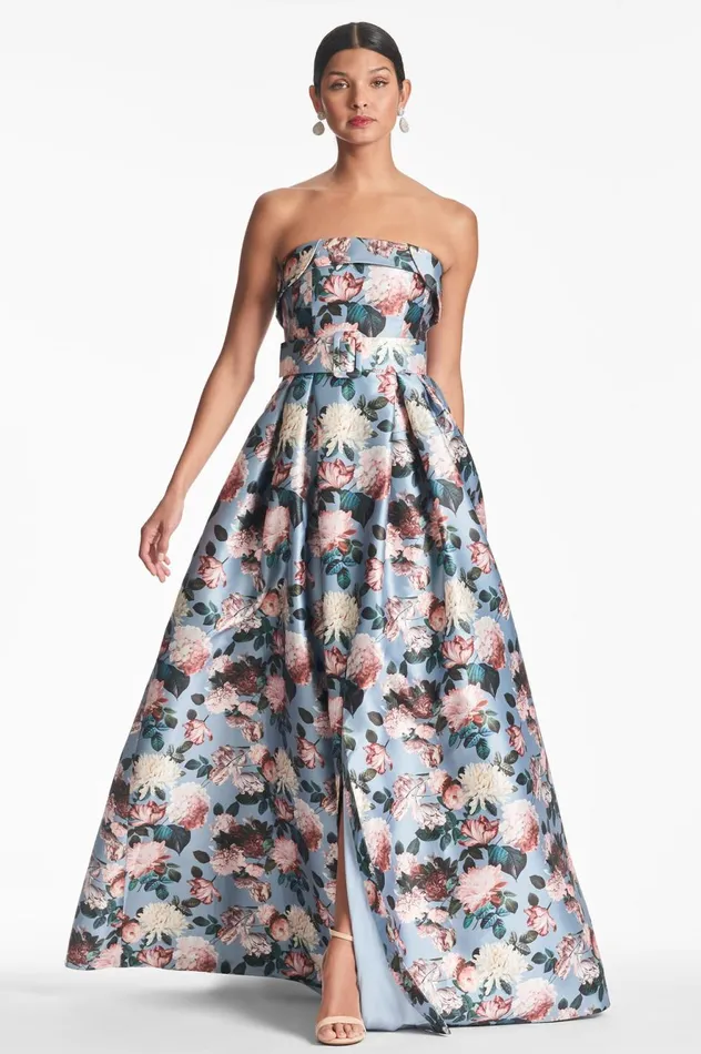 Brielle Gown 8211 Ice Blue Garden Women Sachin and Babi Evening