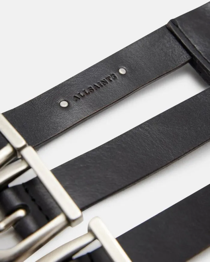 Briony Wide Leather Waist Belt Blackantq Nickel Women AllSaints Leather Belts Briony Wide Leather Waist Belt Blackantq Nickel Women AllSaints Leather Belts