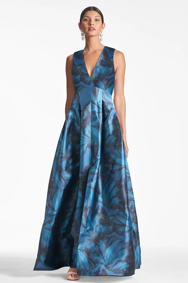 Brooke Gown 8211 Tonal Petal Women Sachin and Babi Evening