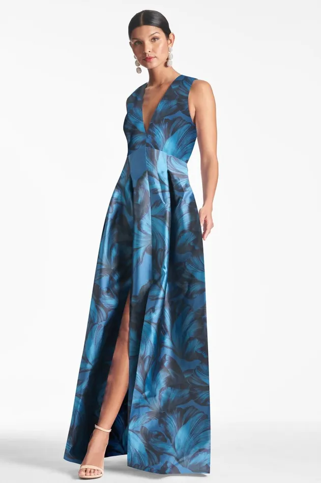 Brooke Gown 8211 Tonal Petal Women Sachin and Babi Evening