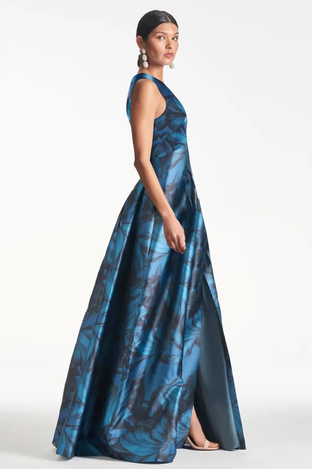 Brooke Gown 8211 Tonal Petal Women Sachin and Babi Evening