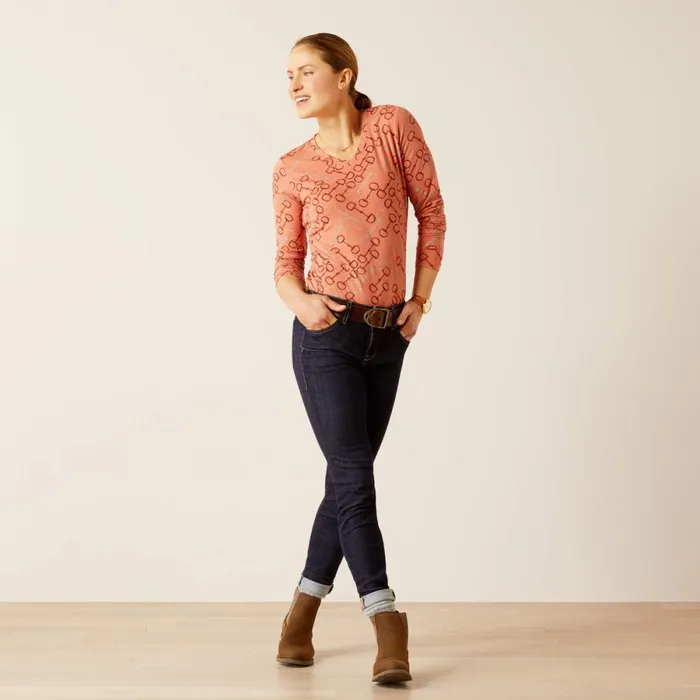 Burnt Brick Bit TShirt Burnt Brick Women Ariat TShirts and Tops Burnt Brick Bit TShirt Burnt Brick Women Ariat TShirts and Tops