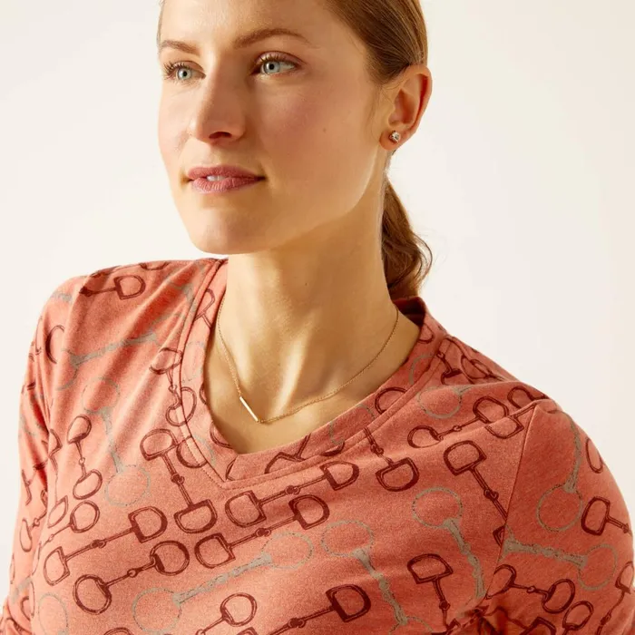 Burnt Brick Bit TShirt Burnt Brick Women Ariat TShirts and Tops Burnt Brick Bit TShirt Burnt Brick Women Ariat TShirts and Tops
