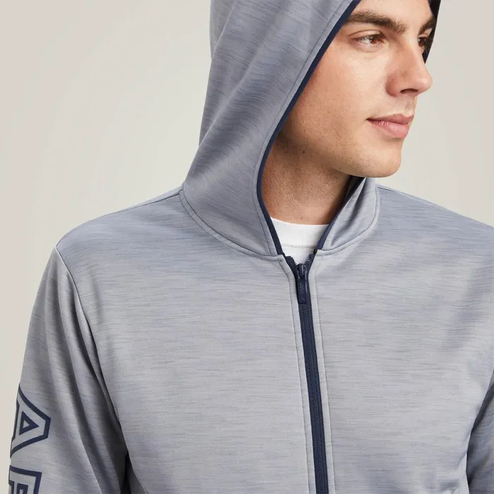 Byron Full Zip Hoodie Heather Grey Men Ariat Sweatshirts and Hoodies Byron Full Zip Hoodie Heather Grey Men Ariat Sweatshirts and Hoodies