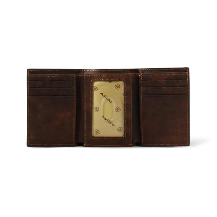 Canvas Logo Trifold Wallet Brown Men Ariat Bags and Wallets Canvas Logo Trifold Wallet Brown Men Ariat Bags and Wallets