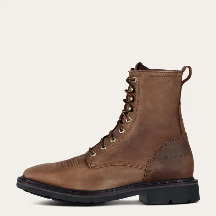 Cascade 8034 Wide Square Toe Work Boot Alamo Brown Men Ariat Work Boots Cascade 8034 Wide Square Toe Work Boot Alamo Brown Men Ariat Work Boots