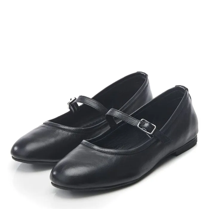 Casual Shoes Women Moda In Pelle Bsoleful BBallet Black Leather