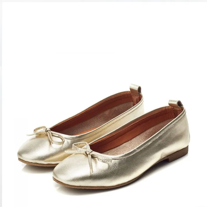 Casual Shoes Women Moda In Pelle Bsoleful BButterfly Gold Leather