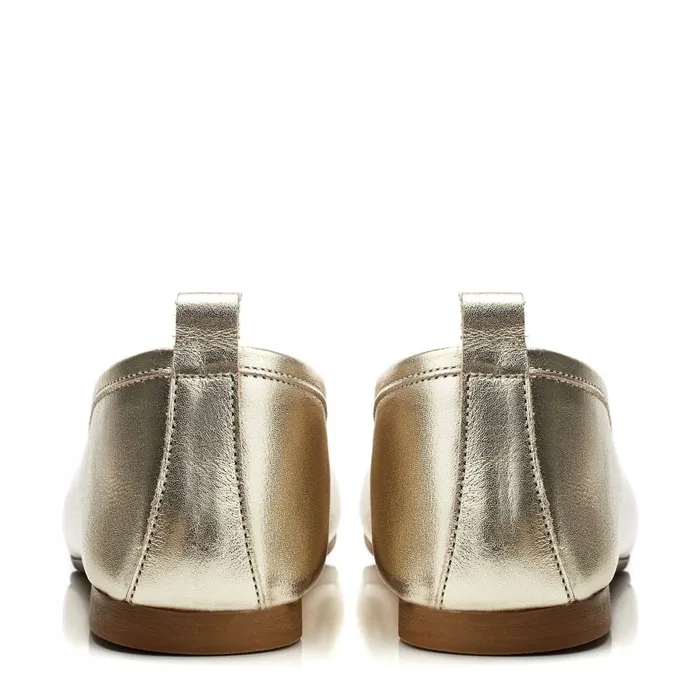 Casual Shoes Women Moda In Pelle Bsoleful BButterfly Gold Leather
