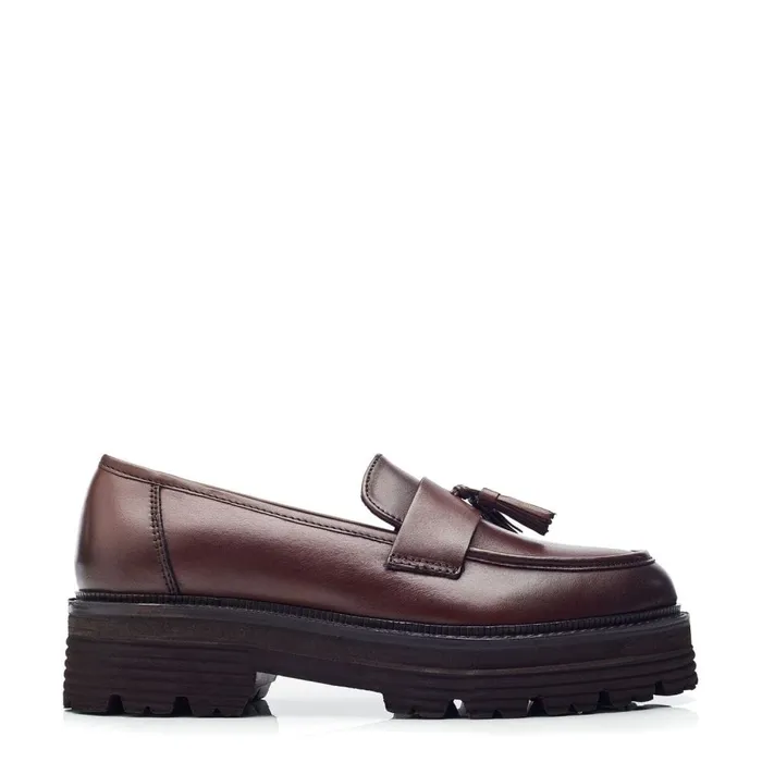 Casual Shoes Women Moda In Pelle Bsoleful BLaker Dark Brown Leather