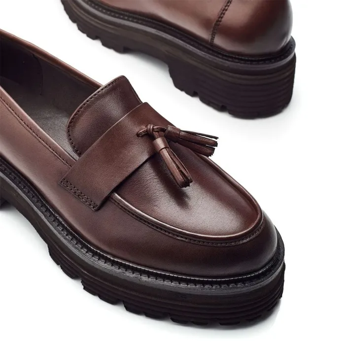 Casual Shoes Women Moda In Pelle Bsoleful BLaker Dark Brown Leather