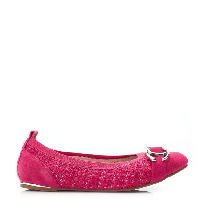 Casual Shoes Women Moda In Pelle Eilish Raspberry Textile