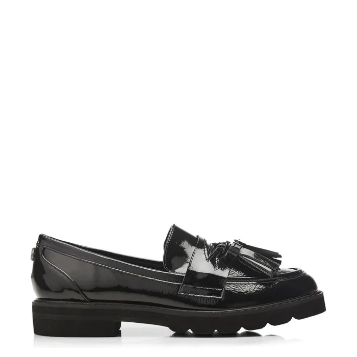 Casual Shoes Women Moda In Pelle Eirene Black Patent Leather