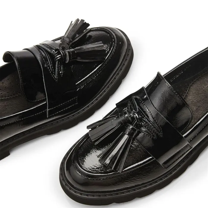 Casual Shoes Women Moda In Pelle Eirene Black Patent Leather