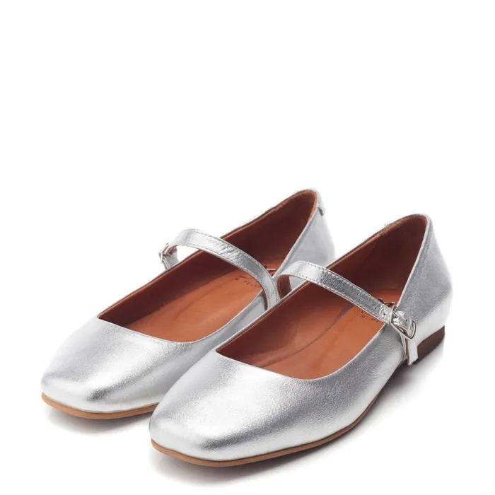 Casual Shoes Women Moda In Pelle Ellysa Silver Leather