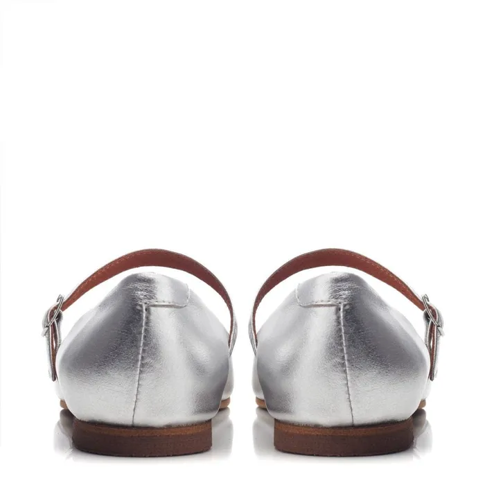 Casual Shoes Women Moda In Pelle Ellysa Silver Leather