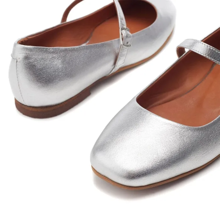 Casual Shoes Women Moda In Pelle Ellysa Silver Leather