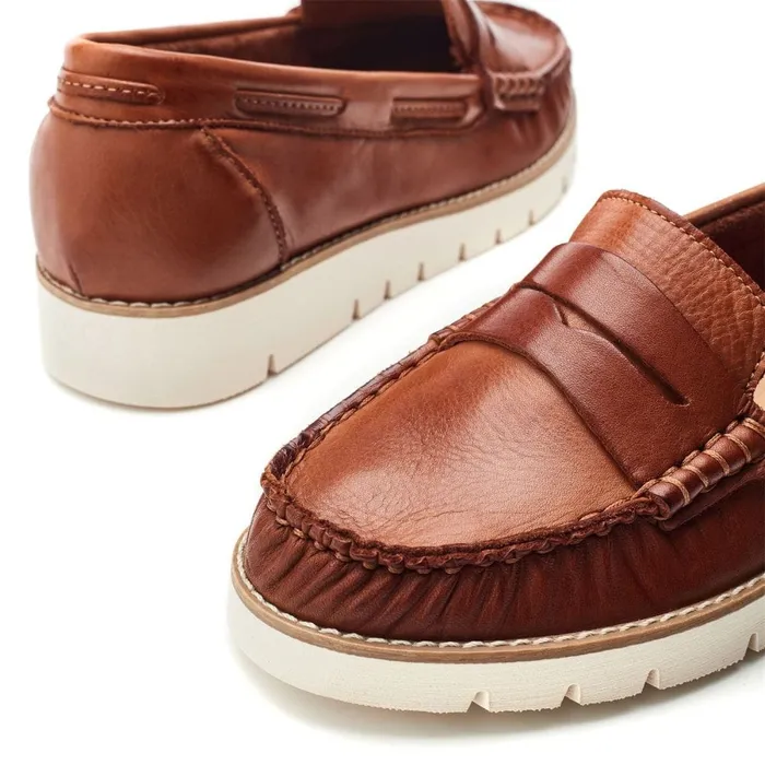 Casual Shoes Women Moda In Pelle Evenia Tan Leather
