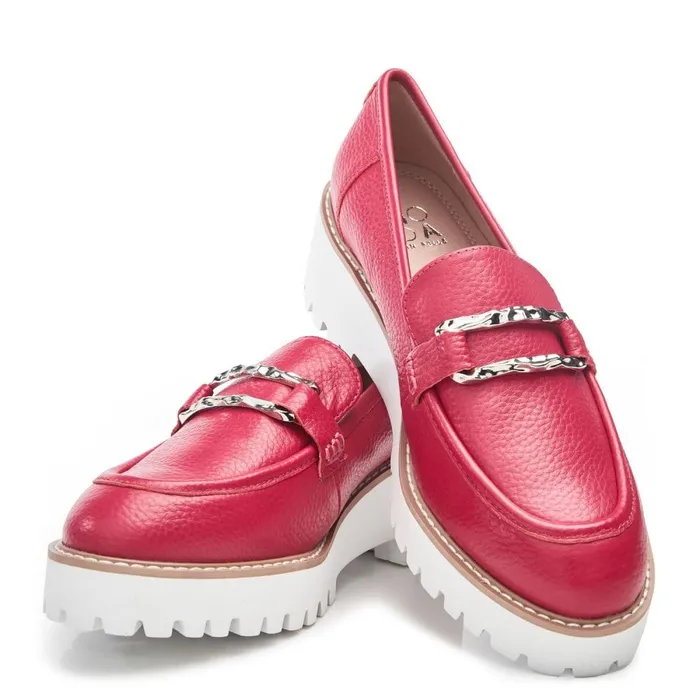 Casual Shoes Women Moda In Pelle Faythe Raspberry Leather