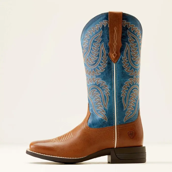 Cattle Caite Stretchfit Western Boot Roasted Peanutregatta Blue Women Ariat Western Boots Cattle Caite Stretchfit Western Boot Roasted Peanutregatta Blue Women Ariat Western Boots