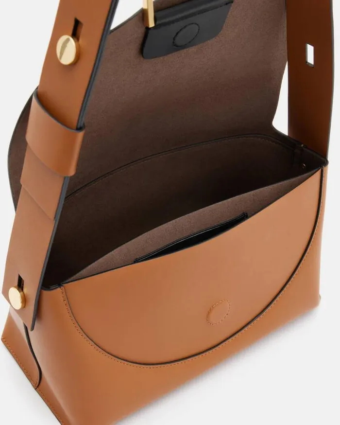 Celeste Leather Crossbody Bag Desert Tan Women AllSaints Handbags and Wallets Celeste Leather Crossbody Bag Desert Tan Women AllSaints Handbags and Wallets