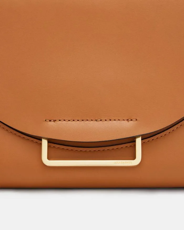 Celeste Leather Crossbody Bag Desert Tan Women AllSaints Handbags and Wallets Celeste Leather Crossbody Bag Desert Tan Women AllSaints Handbags and Wallets