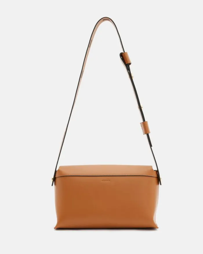 Celeste Leather Crossbody Bag Desert Tan Women AllSaints Handbags and Wallets Celeste Leather Crossbody Bag Desert Tan Women AllSaints Handbags and Wallets