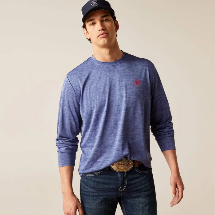 Charger True Eagle TShirt Twilight Blue Men Ariat TShirts and Polos