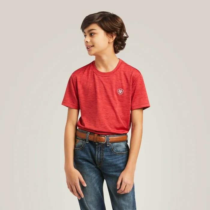 Charger Vertical Flag Tee Scooter Kids Ariat TShirts and Polos Charger Vertical Flag Tee Scooter Kids Ariat TShirts and Polos